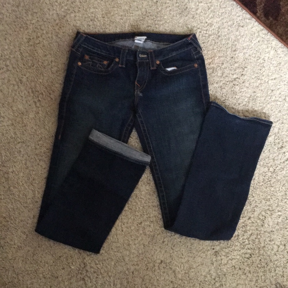 True Religion Johnny World Tour straight leg jeans